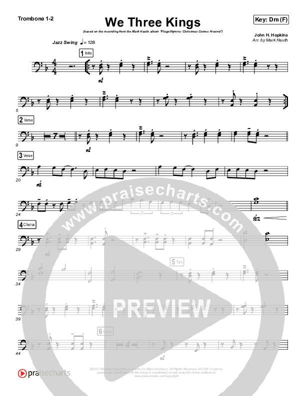 We Three Kings Trombone 1/2 (Mark Hauth)