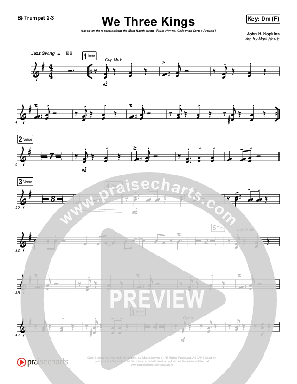 We Three Kings Trumpet 2/3 (Mark Hauth)