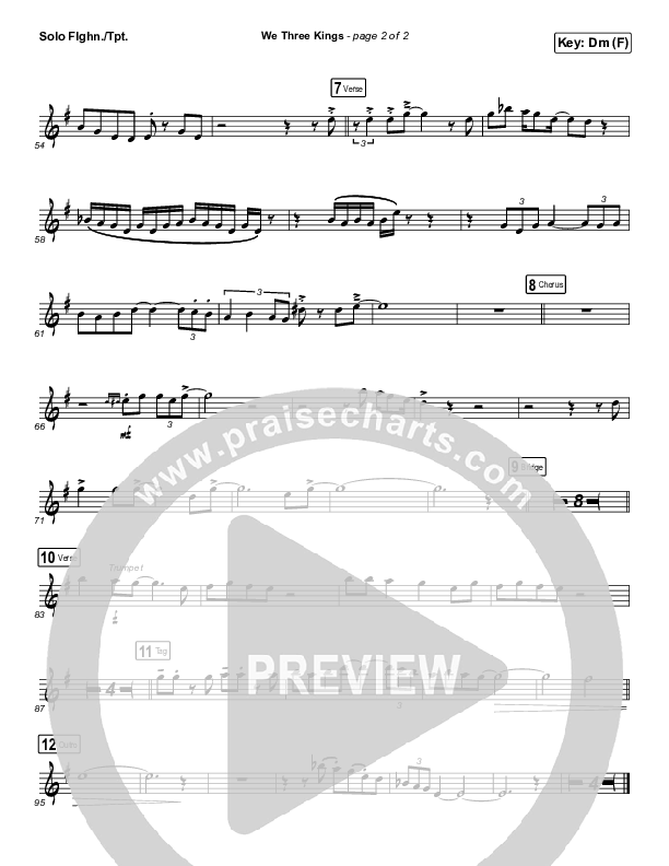 We Three Kings Trumpet (Mark Hauth)