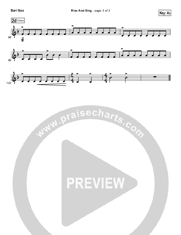 Rise And Sing Bari Sax (FEE Band)