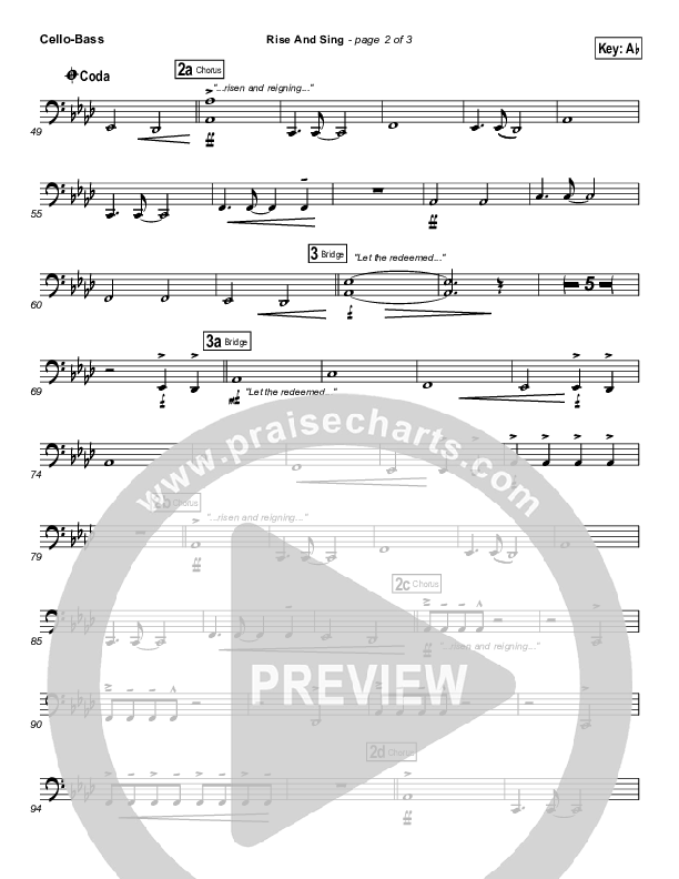 Rise And Sing Cello/Bass (FEE Band)