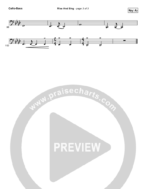 Rise And Sing Cello/Bass (FEE Band)