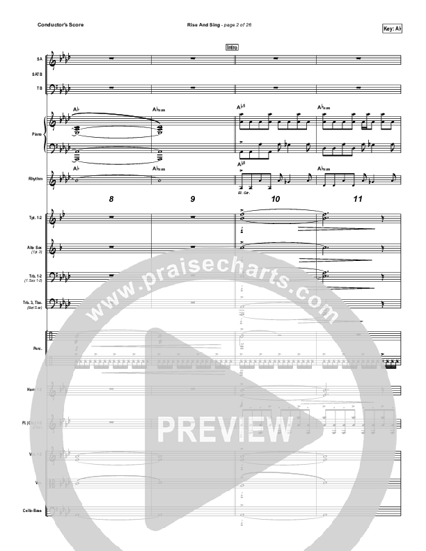 Rise And Sing Conductor's Score (FEE Band)