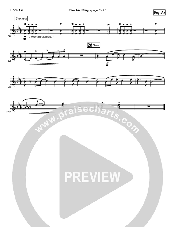 Rise And Sing French Horn 1/2 (FEE Band)