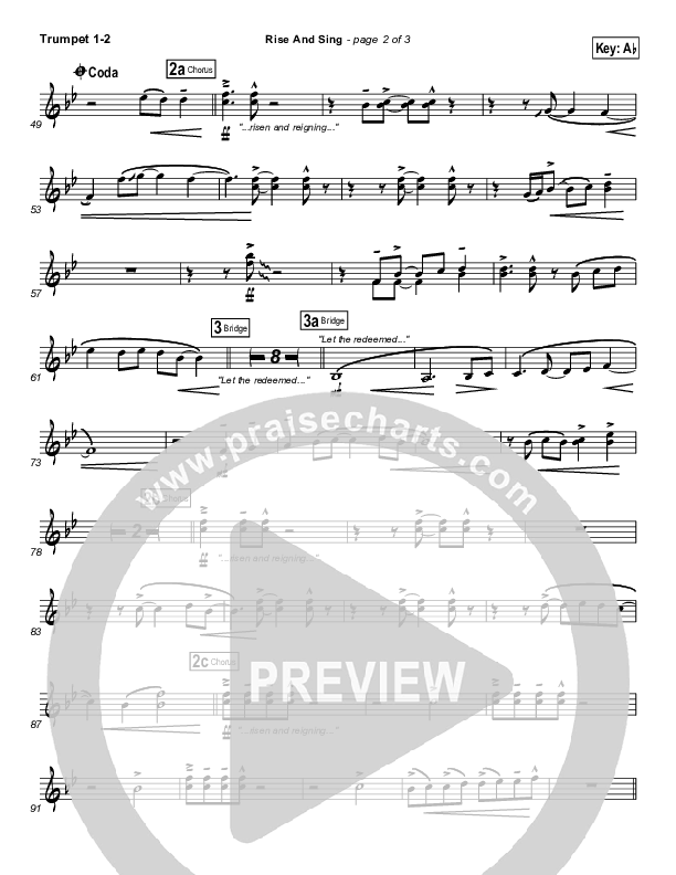 Rise And Sing Trumpet 1,2 (FEE Band)