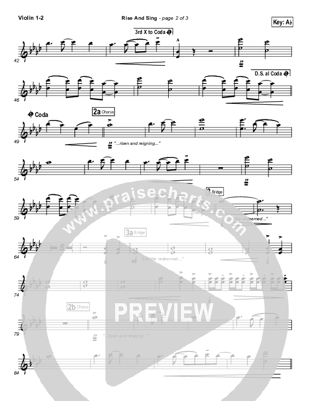 Rise And Sing Violin 1/2 (FEE Band)