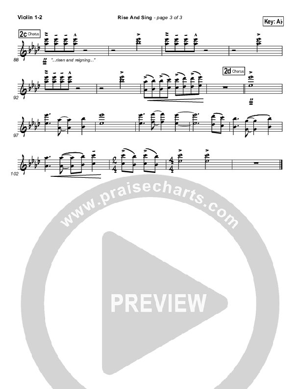 Rise And Sing Violin 1/2 (FEE Band)