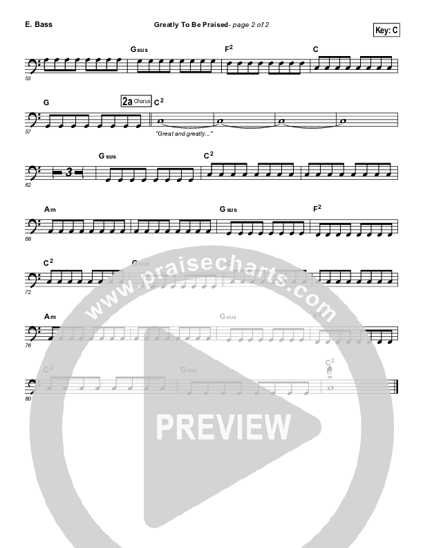 Greatly To Be Praised Bass Guitar (FEE Band)