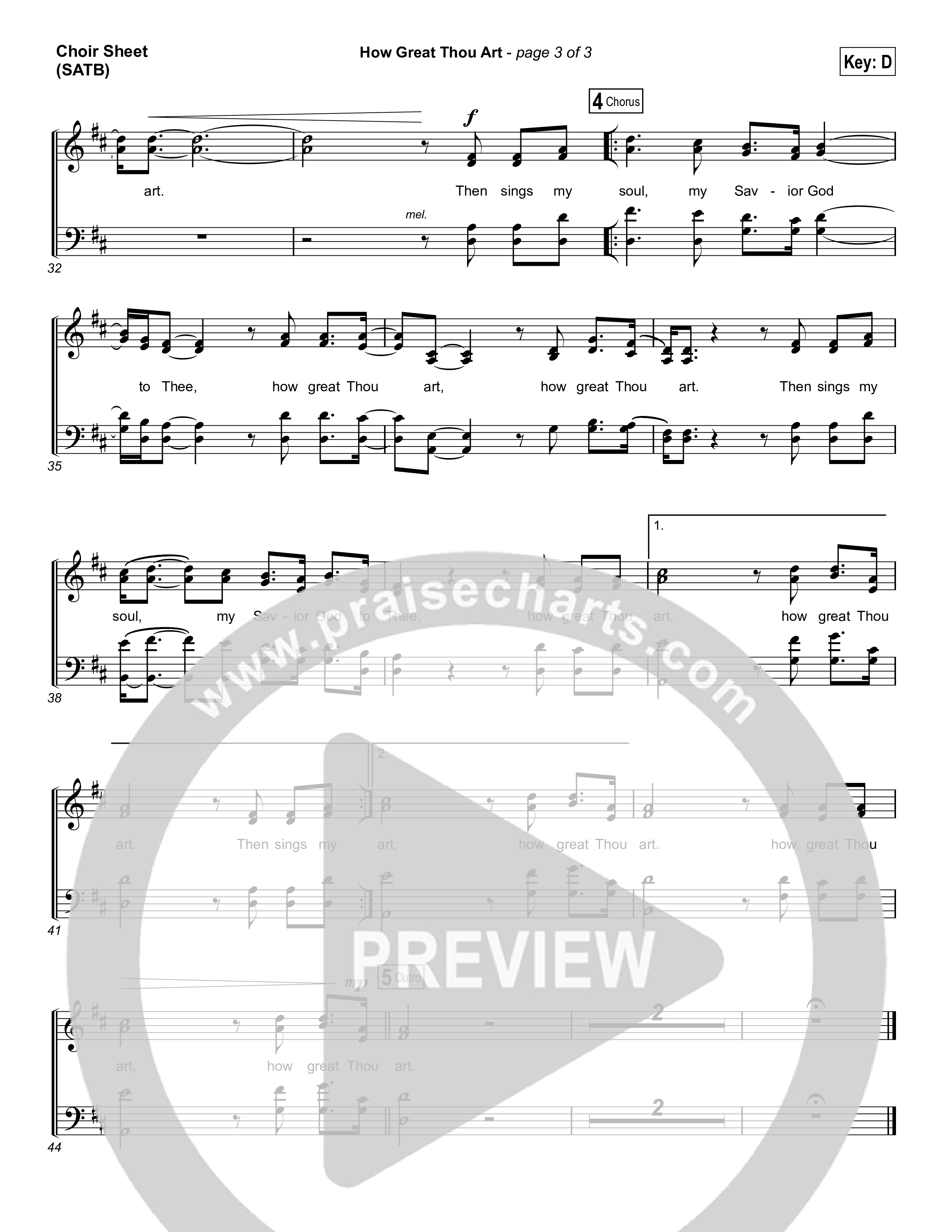 How Great Thou Art (Choral Anthem SATB) Choir Sheet (SATB) (Shane & Shane / The Worship Initiative / Arr. Luke Gambill)