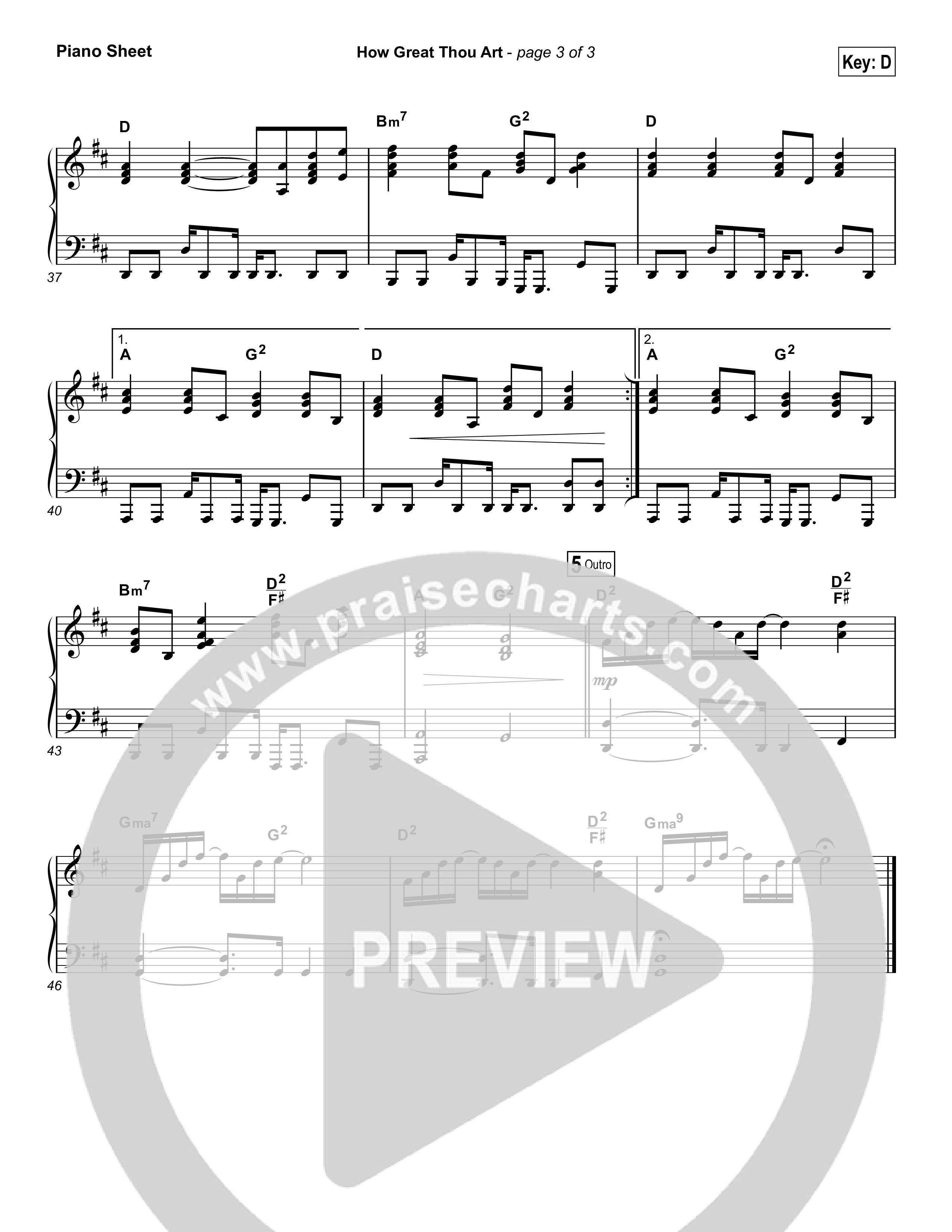 How Great Thou Art (Choral Anthem SATB) Piano Sheet (Shane & Shane / The Worship Initiative / Arr. Luke Gambill)