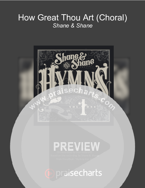 How Great Thou Art (Choral Anthem SATB) Cover Sheet (Shane & Shane / The Worship Initiative / Arr. Luke Gambill)