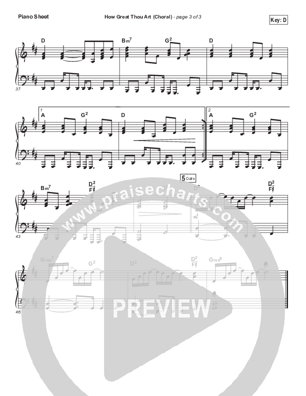 How Great Thou Art (Choral Anthem SATB) Piano Sheet (Shane & Shane / The Worship Initiative / Arr. Luke Gambill)