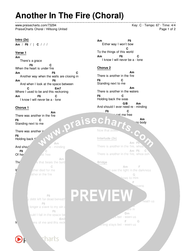 Another In The Fire (Choral Anthem SATB) Chords & Lyrics (Hillsong UNITED / Arr. Luke Gambill)