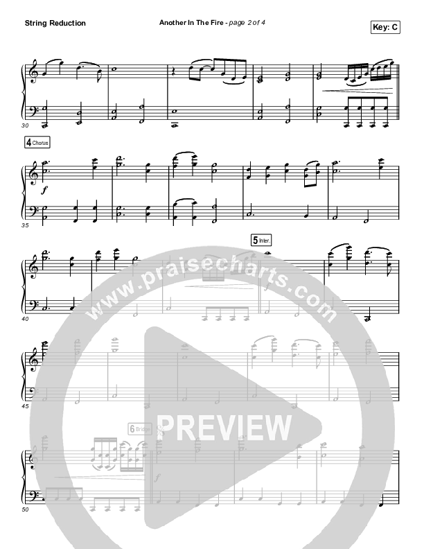 Another In The Fire (Choral Anthem SATB) Synth Strings (Hillsong UNITED / Arr. Luke Gambill)
