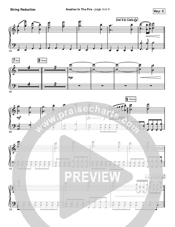 Another In The Fire (Choral Anthem SATB) Synth Strings (Hillsong UNITED / Arr. Luke Gambill)