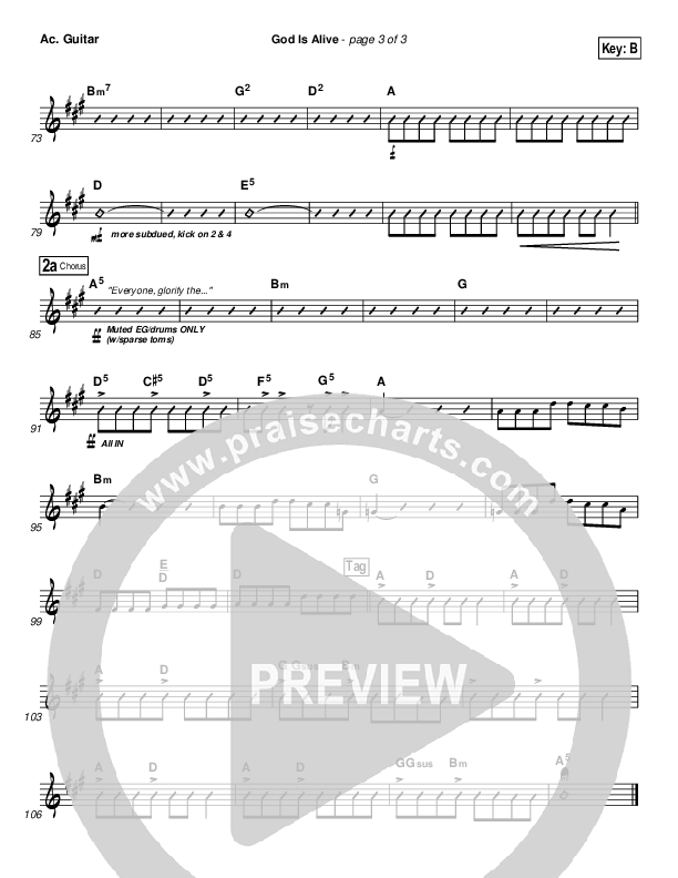 God Is Alive Acoustic Guitar (FEE Band)