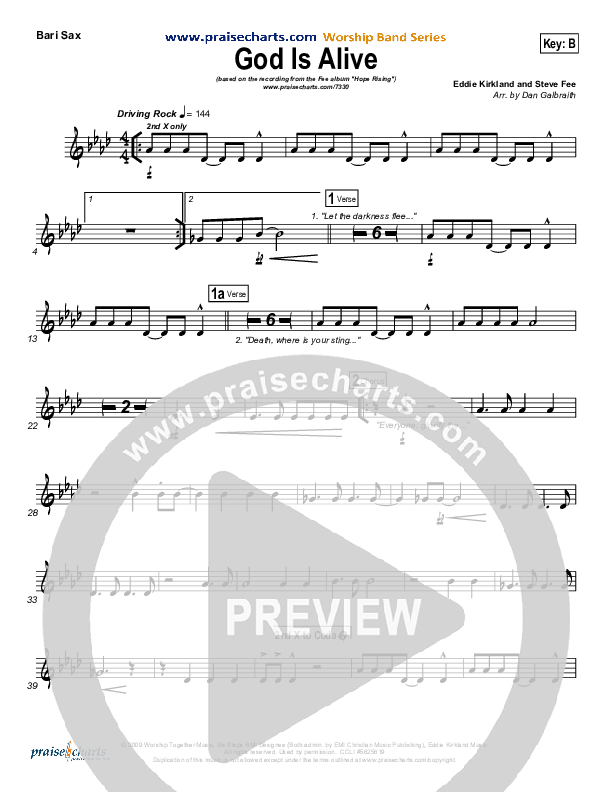 God Is Alive Bari Sax (FEE Band)