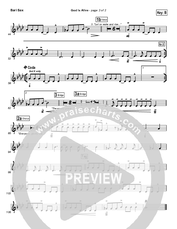 God Is Alive Bari Sax (FEE Band)