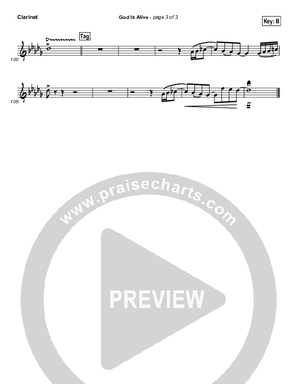 God Is Alive Clarinet (FEE Band)