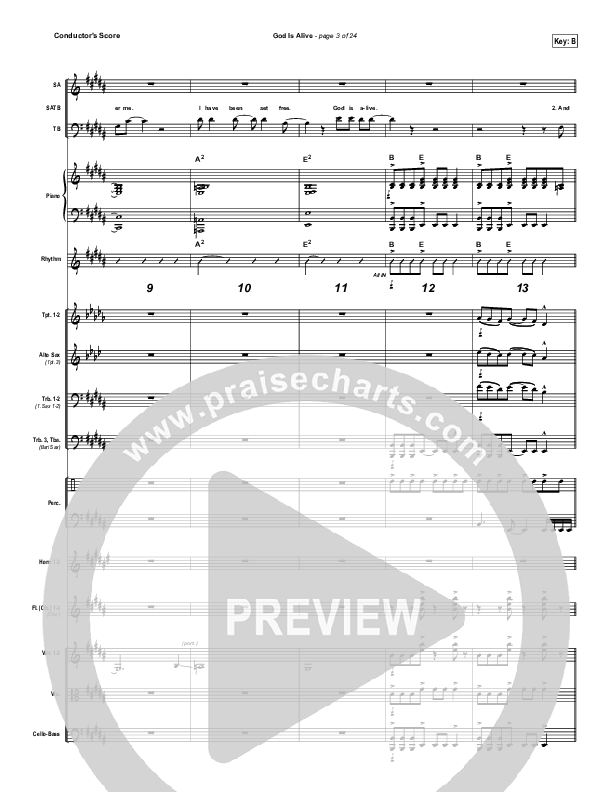 God Is Alive Conductor's Score (FEE Band)