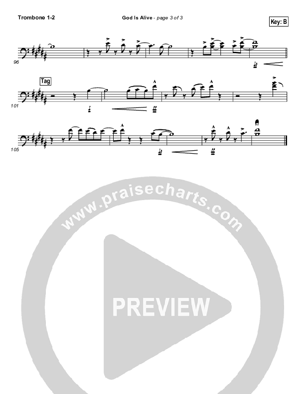 God Is Alive Trombone 1/2 (FEE Band)