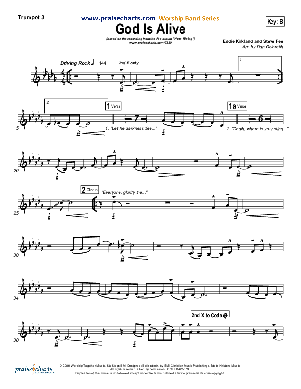 God Is Alive Trumpet 3 (FEE Band)