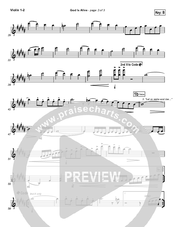 God Is Alive Violin 1/2 (FEE Band)