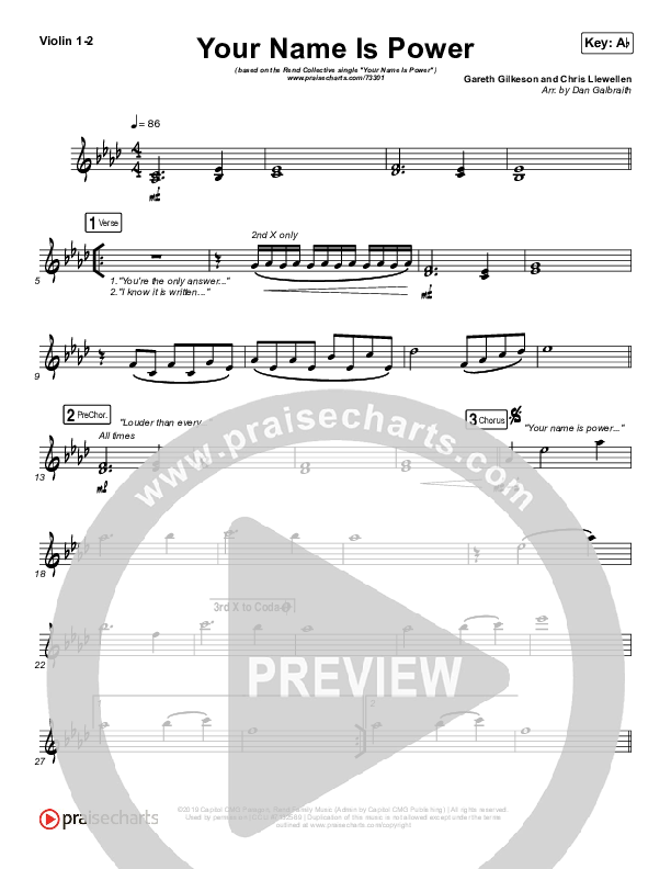 Your Name Is Power Violin 1/2 (Rend Collective)