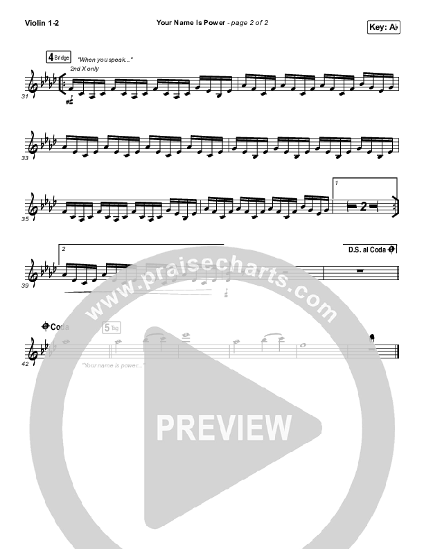 Your Name Is Power Violin 1/2 (Rend Collective)