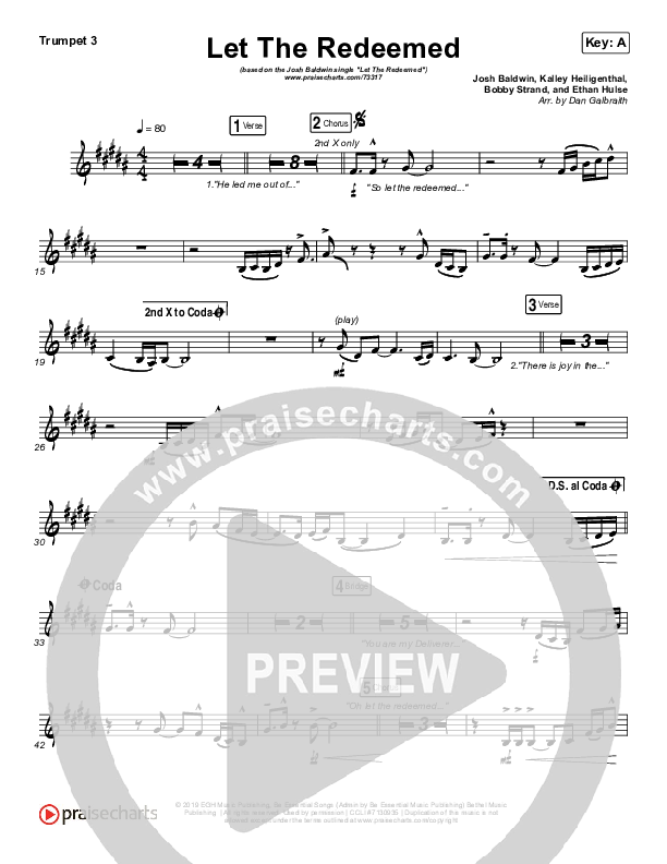 Let The Redeemed Trumpet 3 (Josh Baldwin)