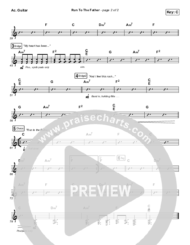 Run To The Father Acoustic Guitar (Cody Carnes)