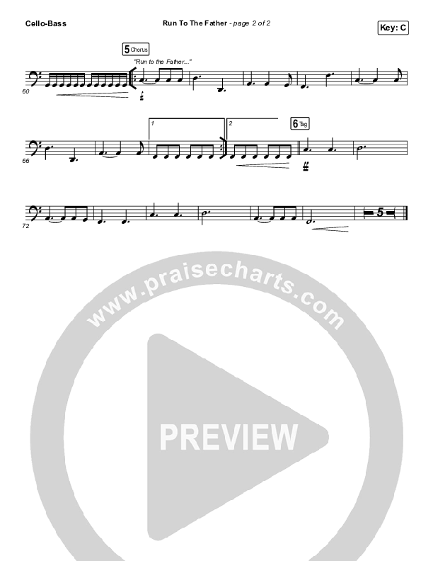 Run To The Father Cello/Bass (Cody Carnes)