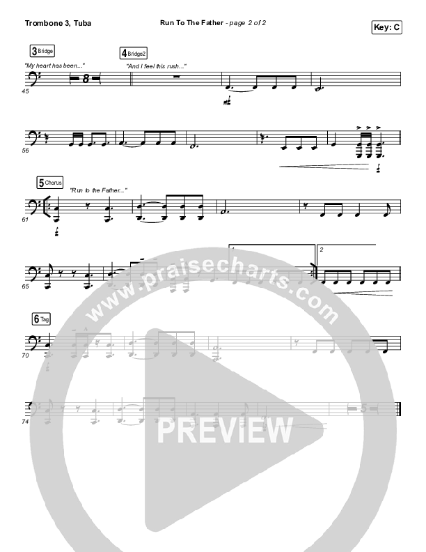 Run To The Father Trombone 3/Tuba (Cody Carnes)