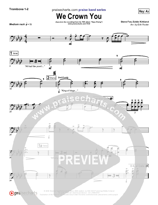 We Crown You Trombone 1/2 (FEE Band)