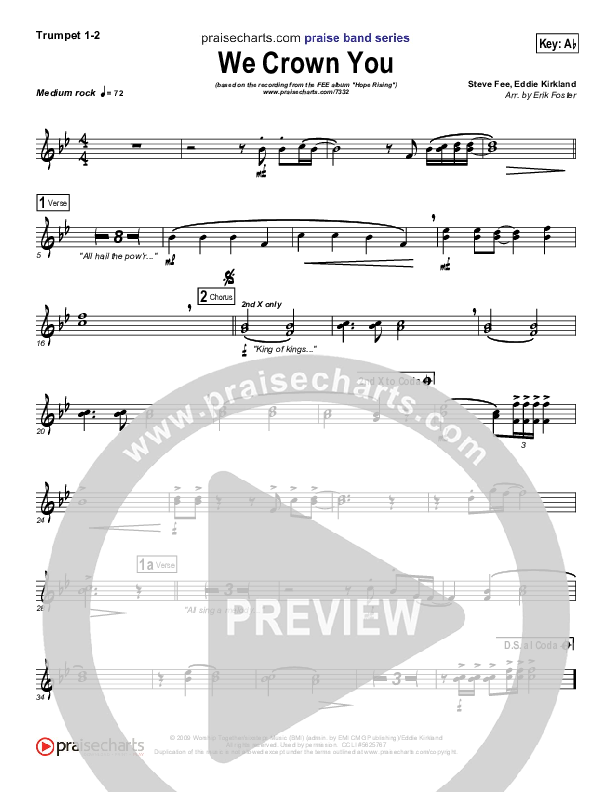 We Crown You Trumpet 1,2 (FEE Band)