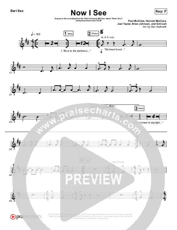 Now I See Bari Sax (Paul McClure / Hannah McClure / The McClures)