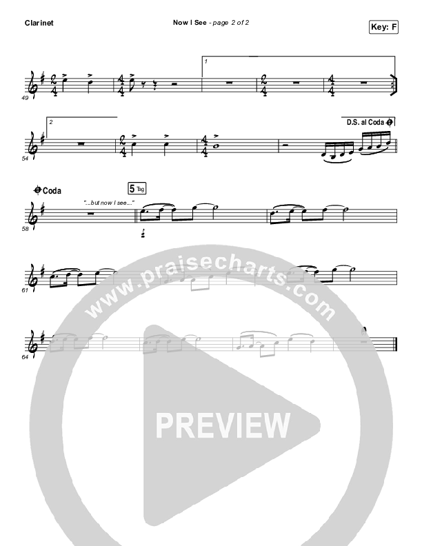 Now I See Clarinet (Paul McClure / Hannah McClure / The McClures)