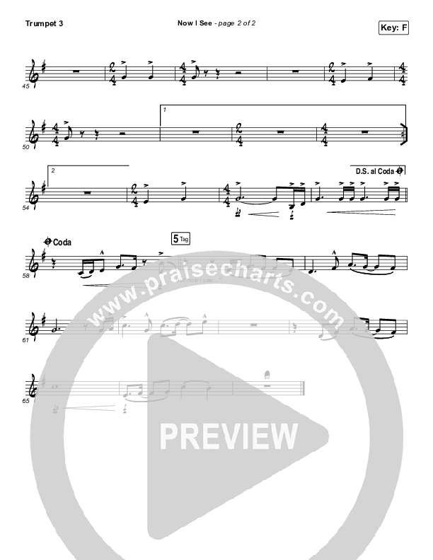 Now I See Trumpet 3 (Paul McClure / Hannah McClure / The McClures)