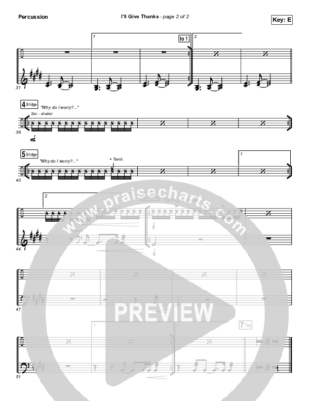 I'll Give Thanks (Live) Percussion (Housefires / Kirby Kaple)