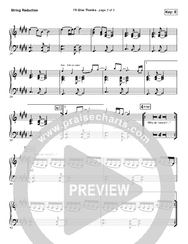 I'll Give Thanks (Live) String Pack (Housefires / Kirby Kaple)