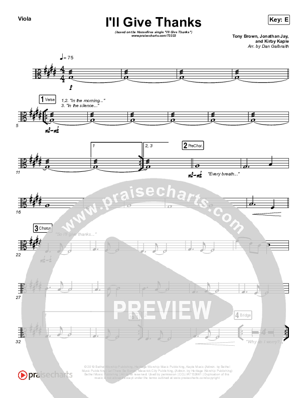 I'll Give Thanks (Live) Viola (Housefires / Kirby Kaple)