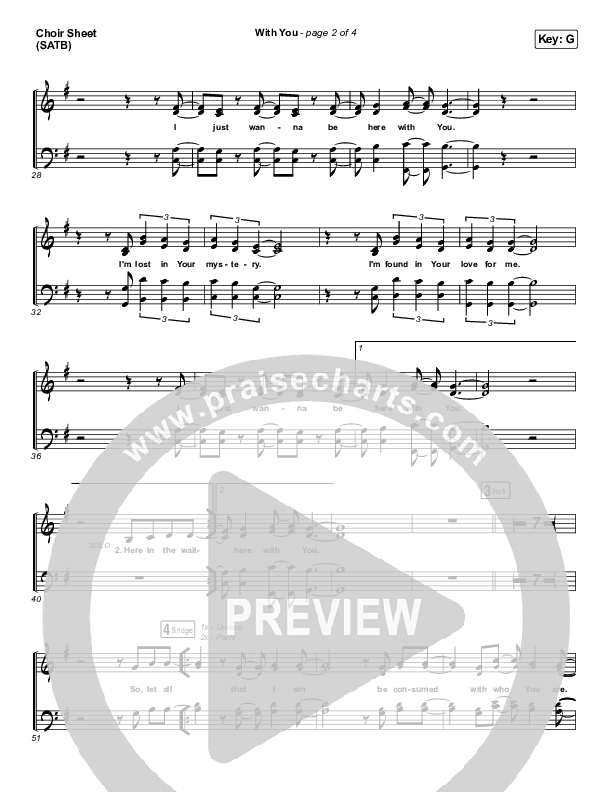 With You Choir Vocals (SATB) (Elevation Worship)