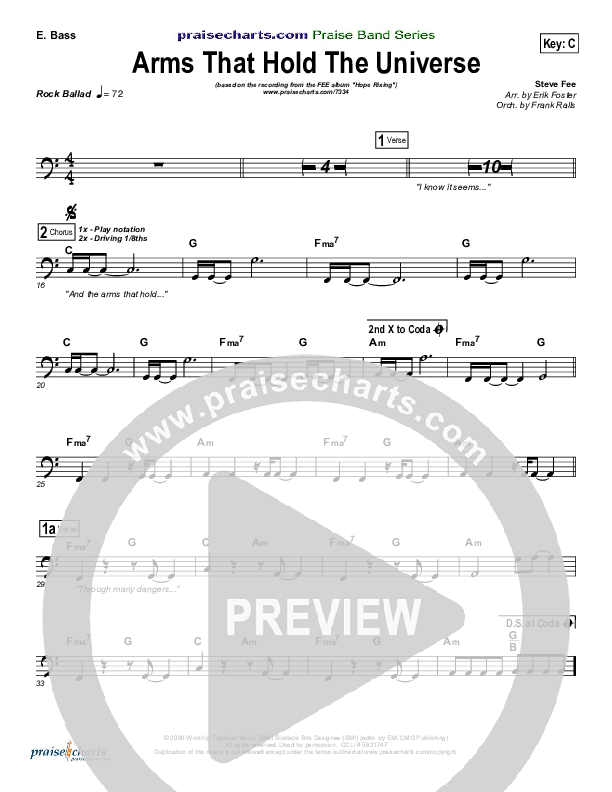 Arms That Hold The Universe Bass Guitar (FEE Band)