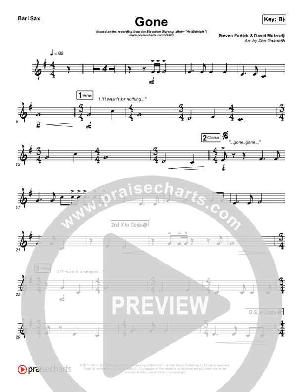 Gone Bari Sax (Elevation Worship)