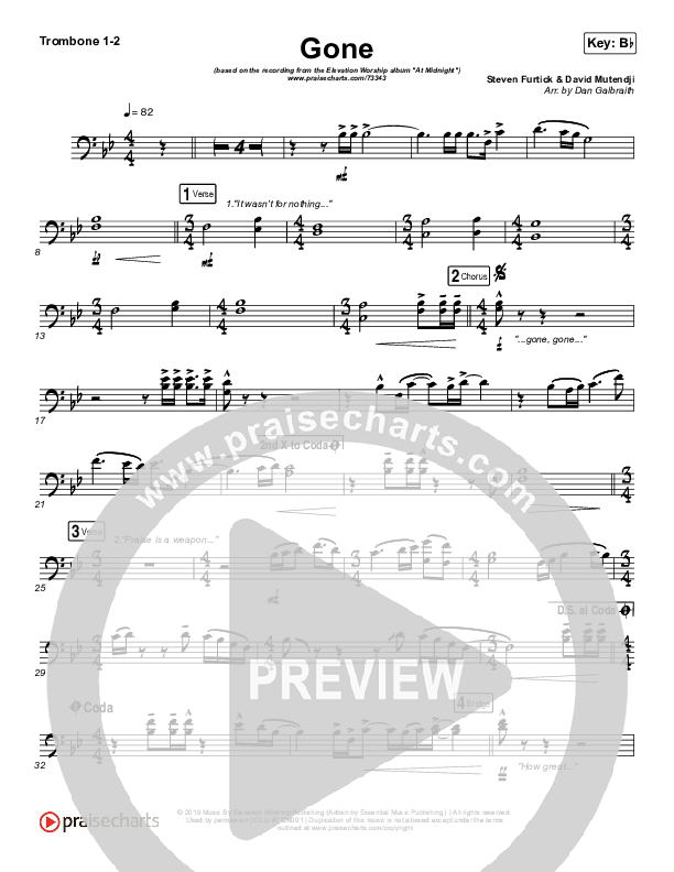 Gone Trombone 1/2 (Elevation Worship)