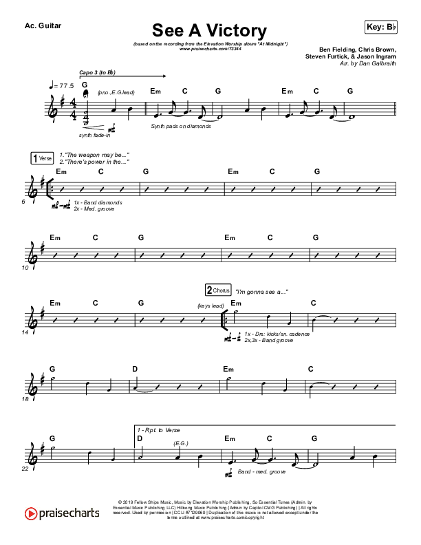 See A Victory Acoustic Guitar (Elevation Worship)