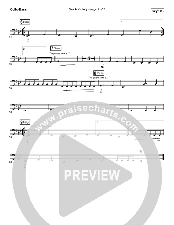 See A Victory Cello/Bass (Elevation Worship)