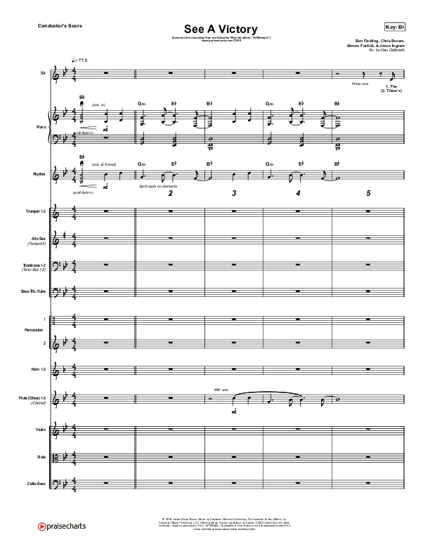 See A Victory Conductor's Score (Elevation Worship)