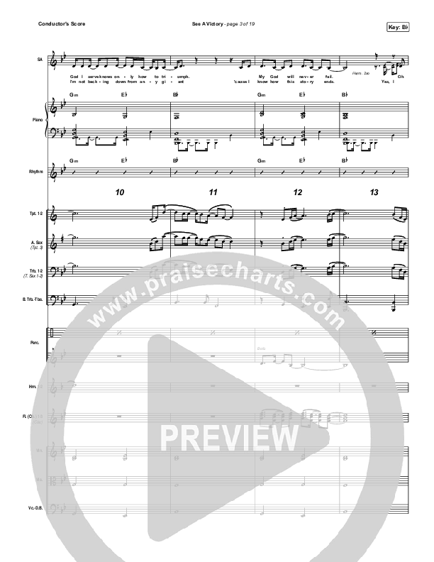 See A Victory Conductor's Score (Elevation Worship)