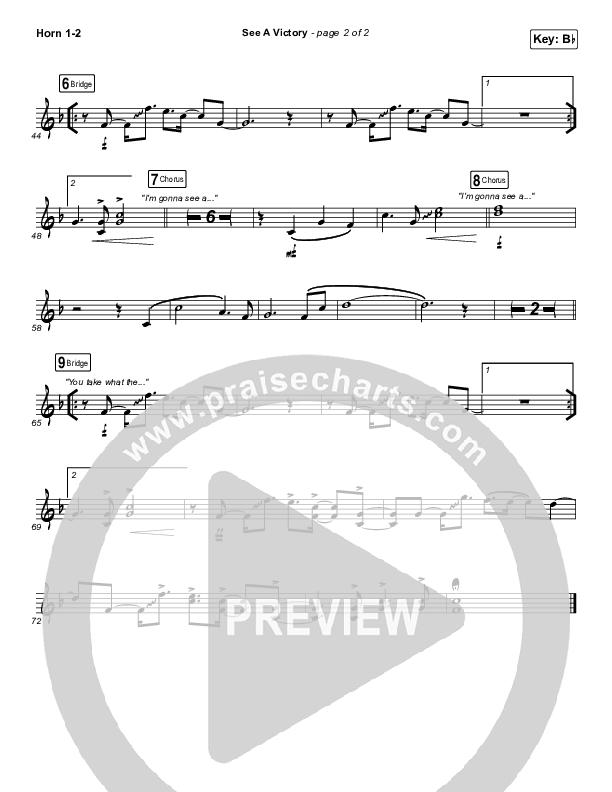 See A Victory French Horn 1,2 (Elevation Worship)